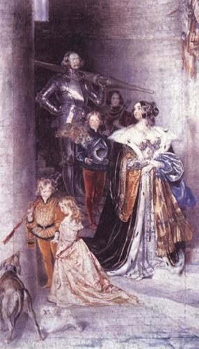 Maclise, Daniel Sir Francis Sykes and Family oil painting image